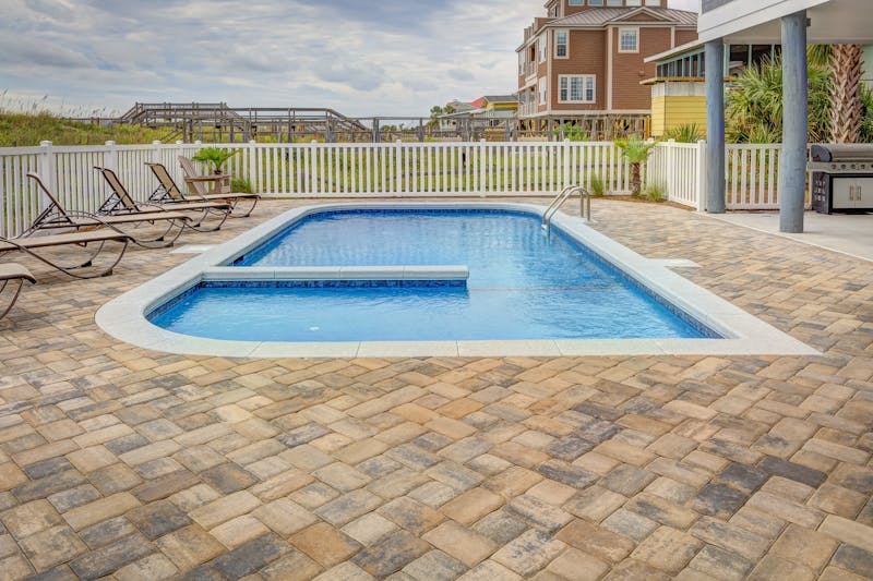 Pool deck cleaning in Cypress TX